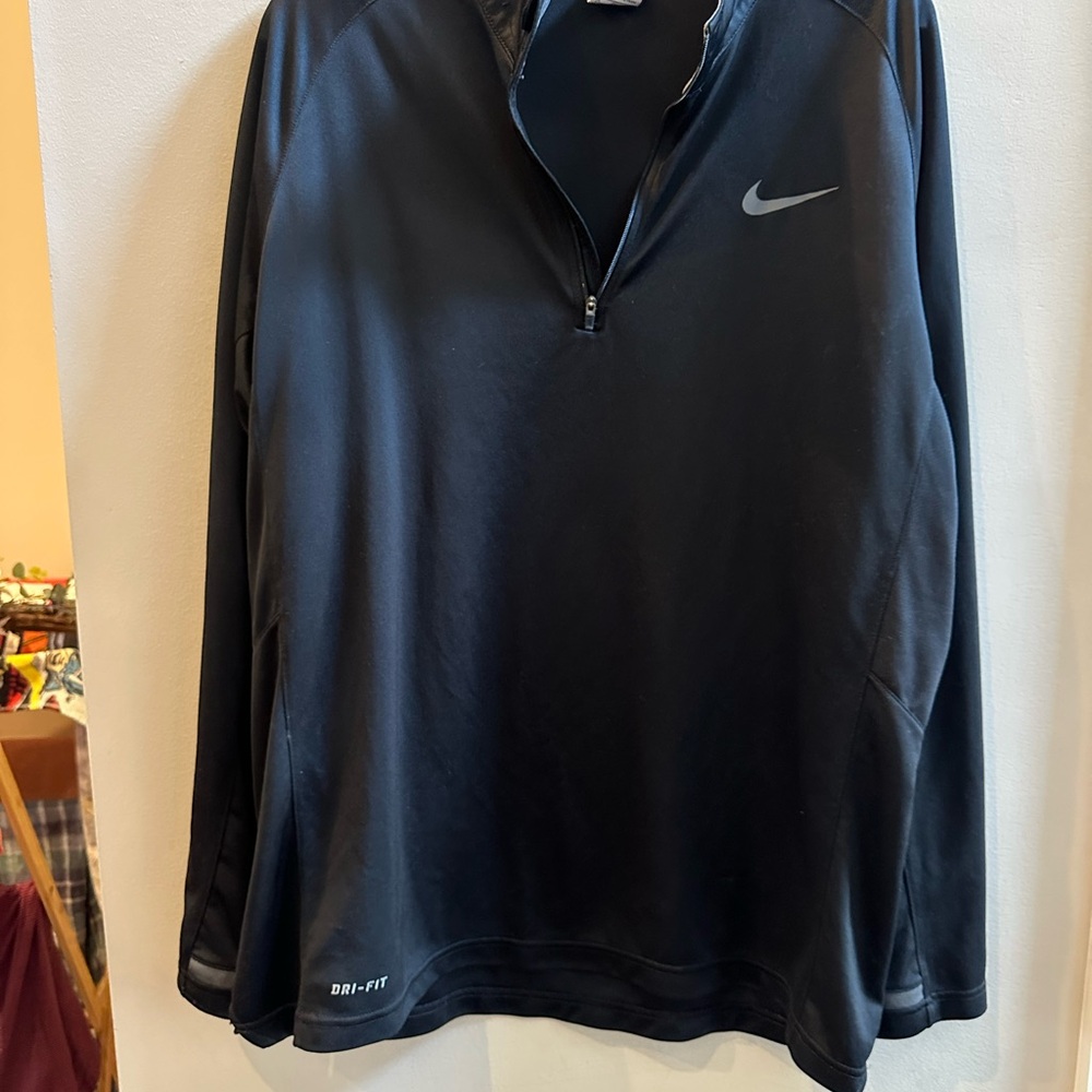 Nike Black Performance Quarter-Zip Jacket